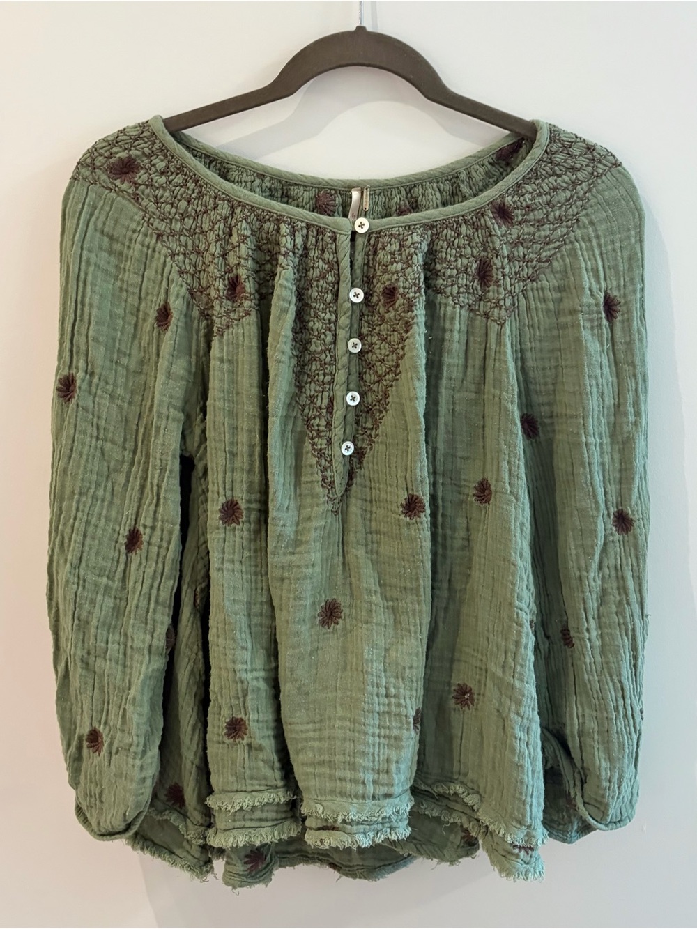 Free People Gauzy Blouse